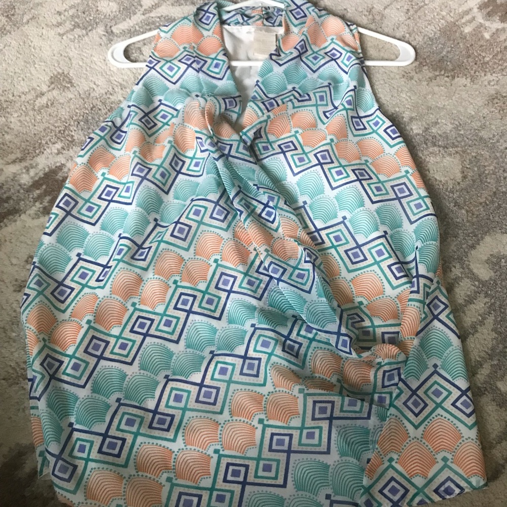 Chiffon V neck Tank
